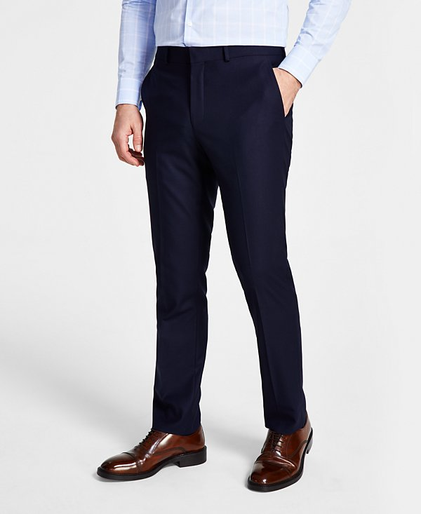 Kenneth Cole Reaction Men's Techni-Cole Suit Separate Slim-Fit Pants MSRP $135
