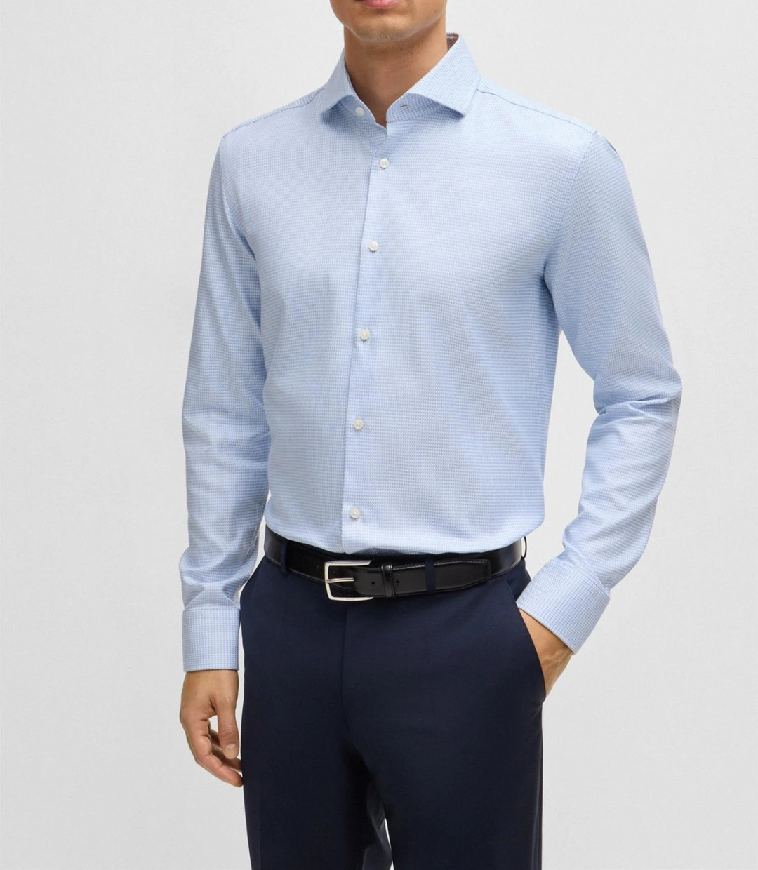 Boss Hank Spread Slim Fit Dress Shirt MSRP $128