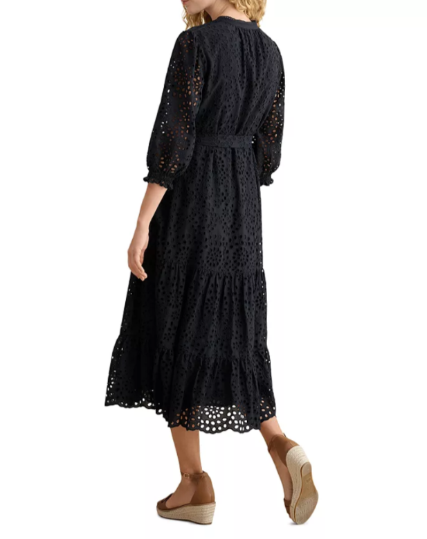 HOBBS LONDON Petite Cianna Embroidered Dress MSRP $400