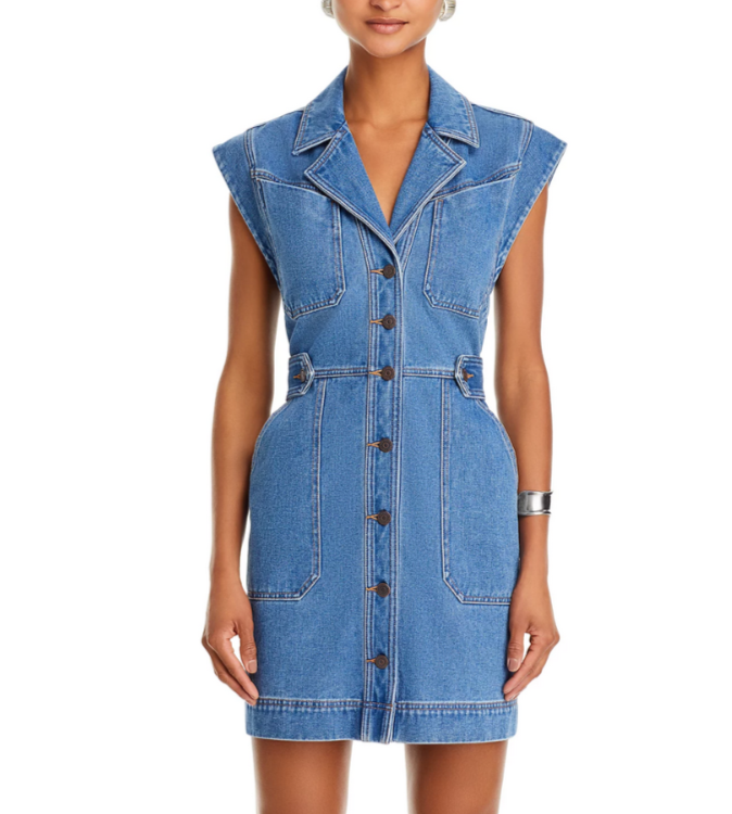 Veronica Beard Jax Denim Dress MSRP $398