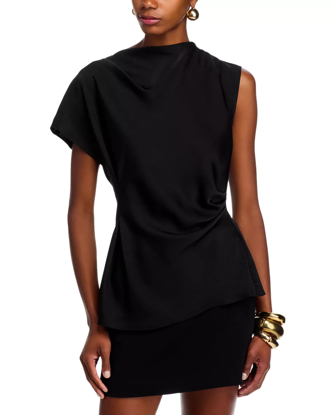 WAYF Nola Draped Top MSRP $78.00