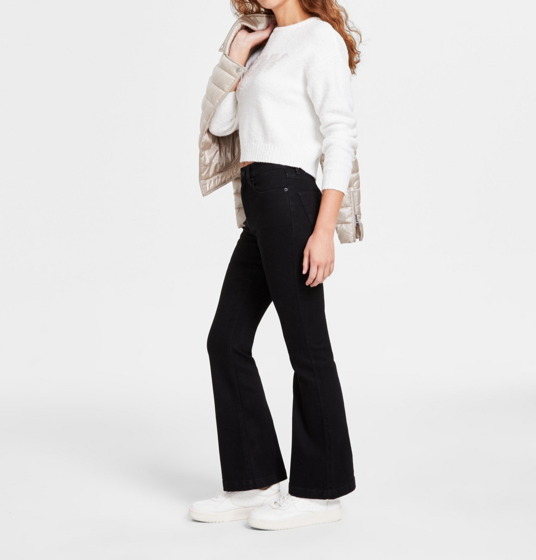 DKNY Jeans Women's High-Rise Flare-Leg Jeans MSRP $79