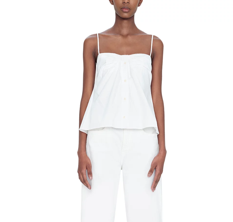SIMKHAI Kenz Sleeveless Gathered Top MSRP $295