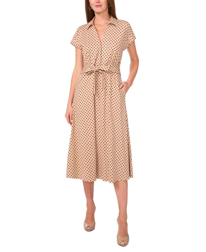 MSK Women's Polka-Dot Midi Dress MSRP $109