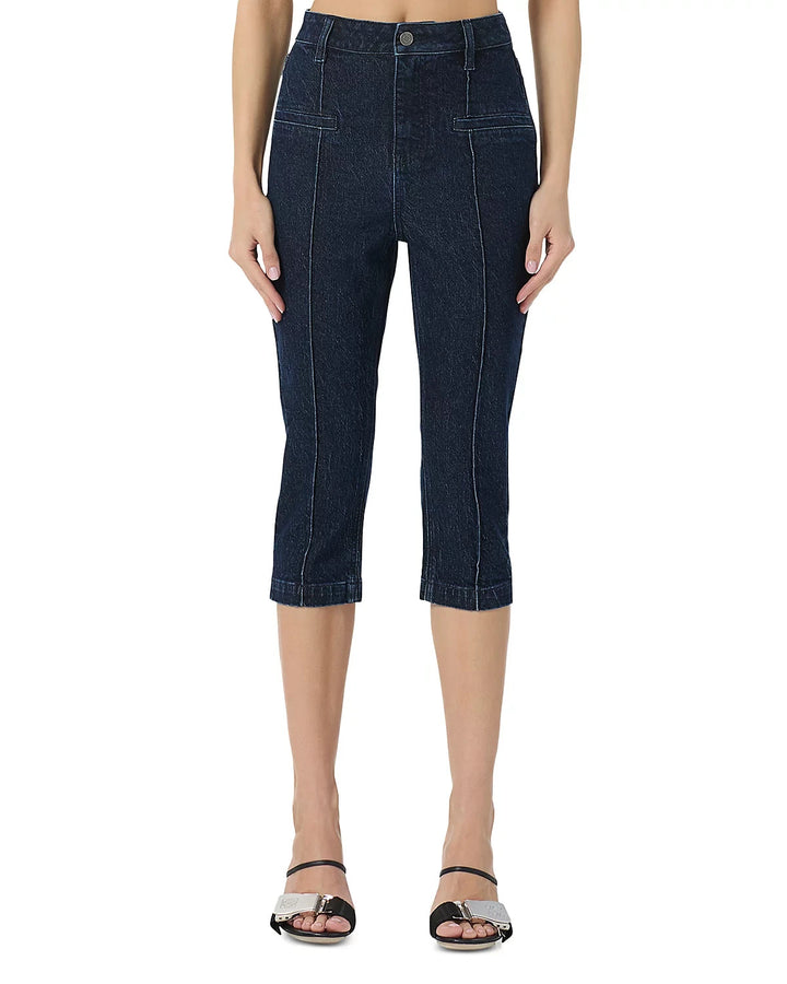 AFRM High Rise Pixie Seamed Cropped Jeans MSRP $88