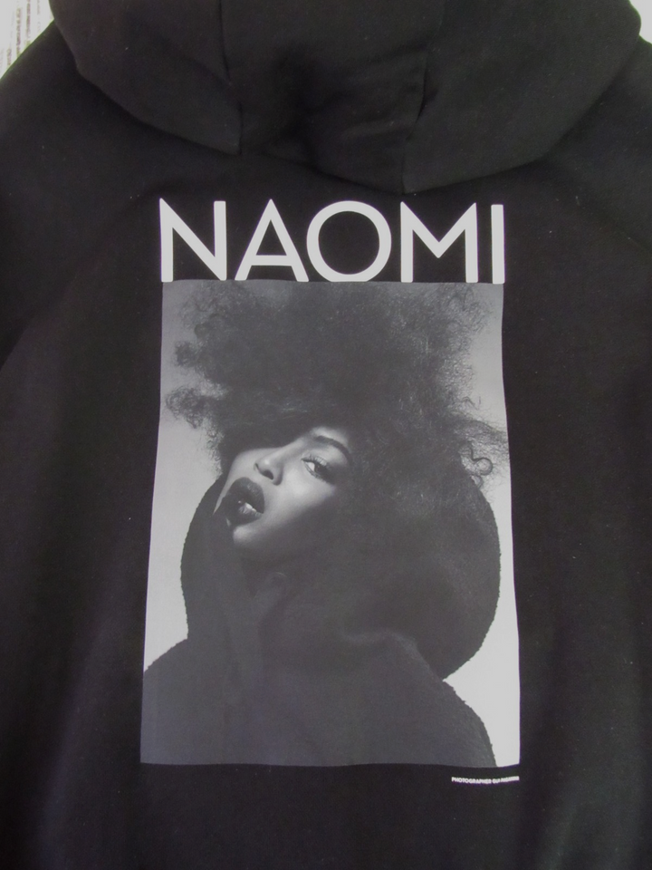 NAOMI X BOSS Cotton-terry Sweatshirt with Ribbed Trims MSRP $278