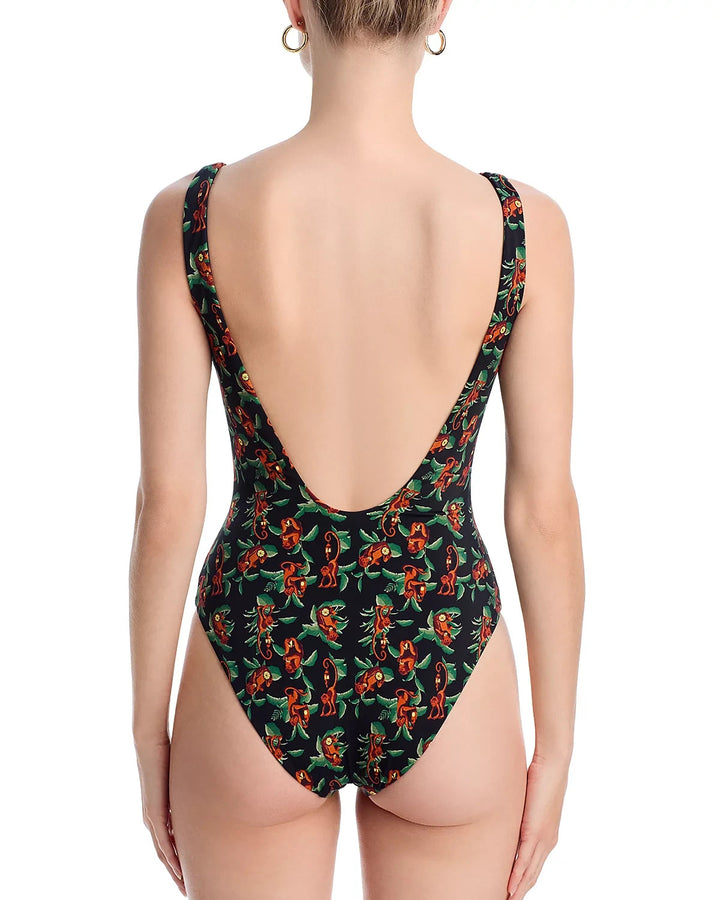 AQUA x The White Lotus Swim One Piece Swimsuit MSRP $108