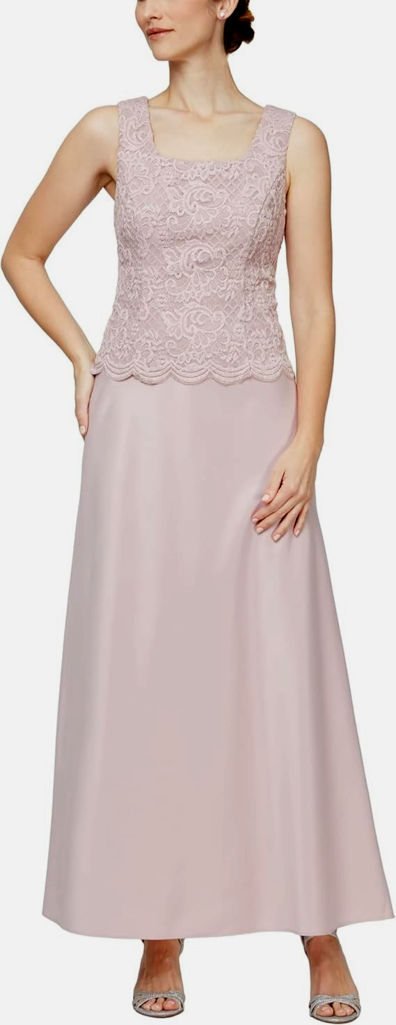 Alex Evenings Lace Jacket & Lace-Top Gown MSRP $229