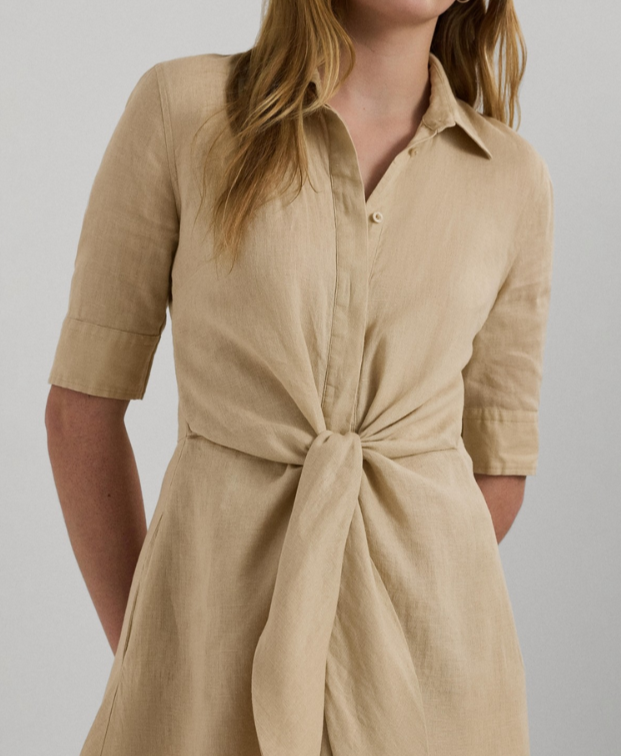 LAUREN Ralph Lauren  Linen Shirt Dress MSRP $185