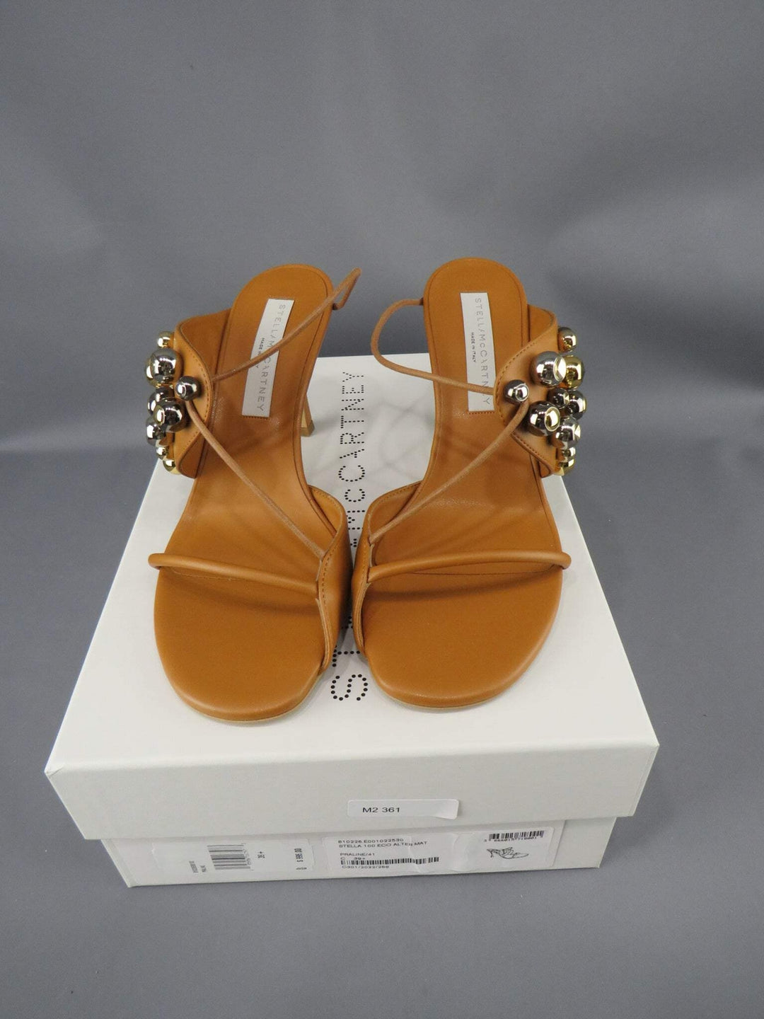 Stella McCartney Women's Stella 100 Studded Open Toe Pumps M2 361