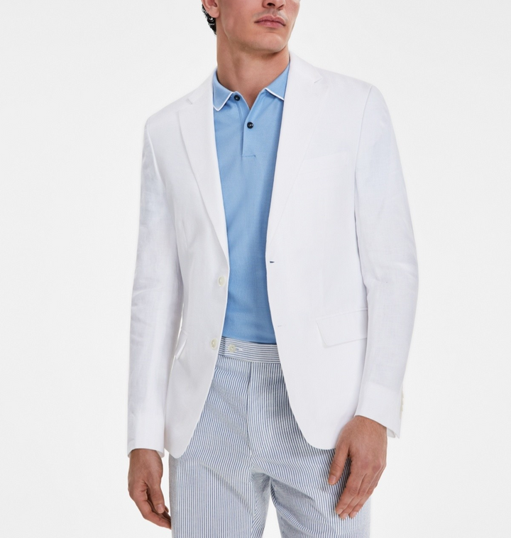 Tommy Hilfiger Modern-Fit Linen Sport Coat MSRP $295