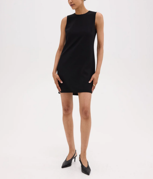 Theory Admiral Crepe Mini Shift Dress MSRP $365