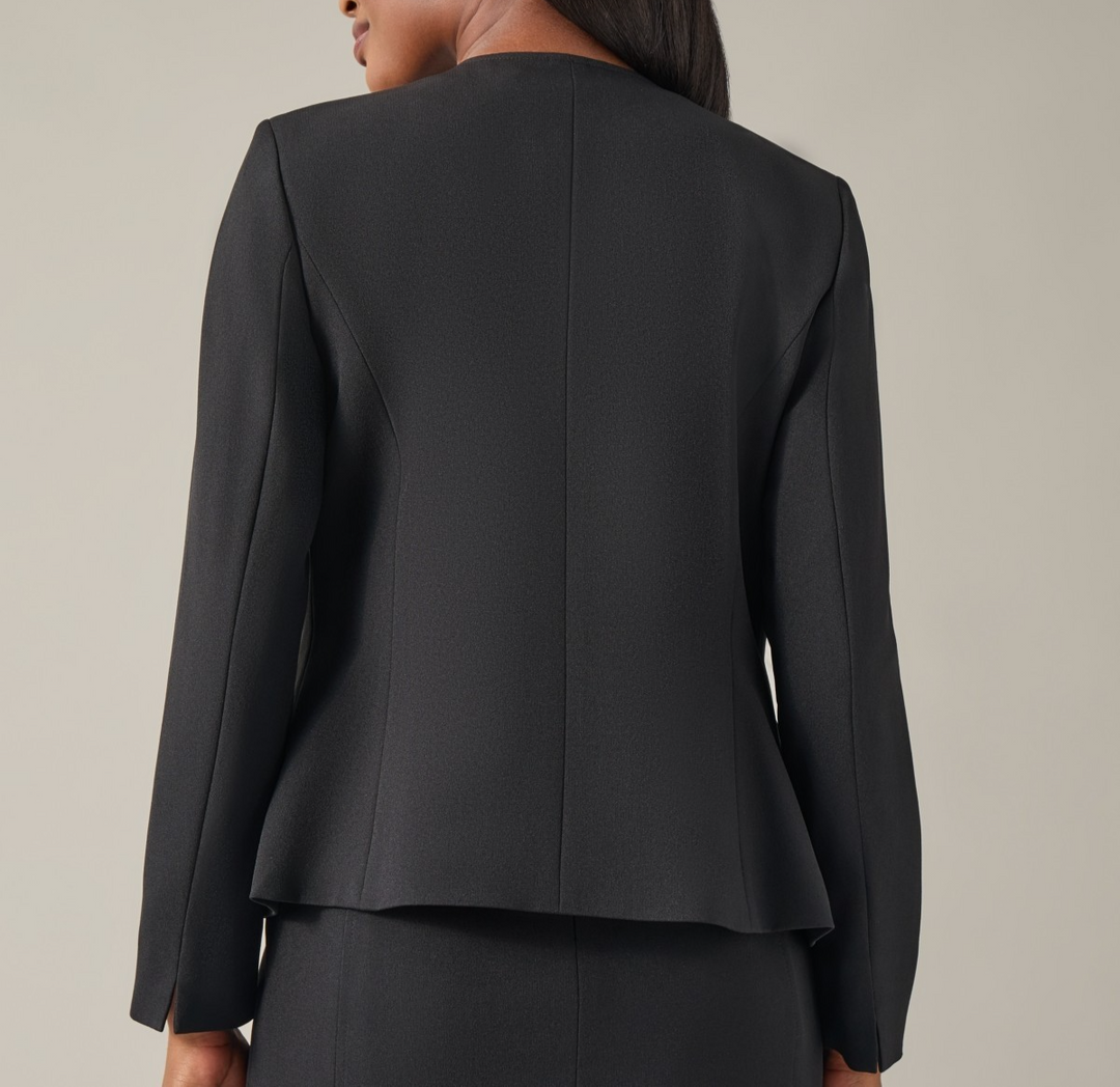 Kasper Women's Collarless Open-Front Blazer MSRP $99
