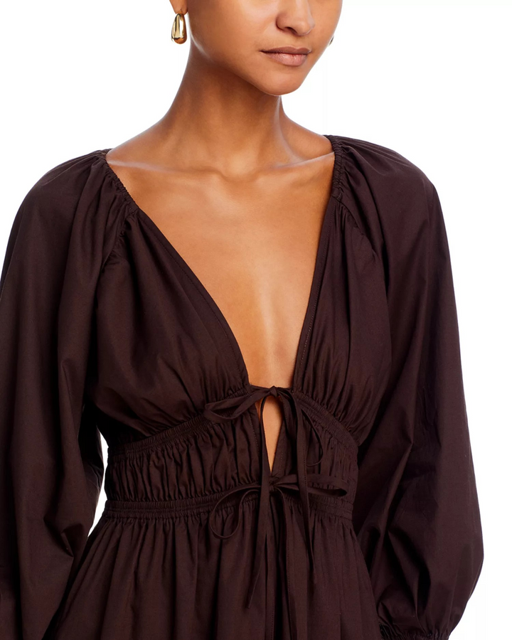 WAYF Leighton Poplin Mini Dress MSRP $88