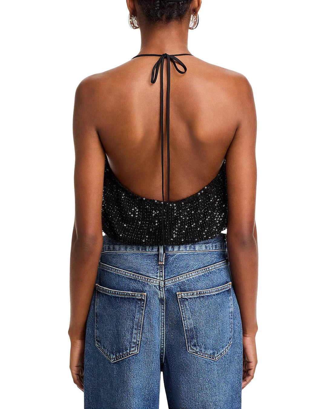 Ramy Brook Sullivan Embellished Halter Top MSRP $275