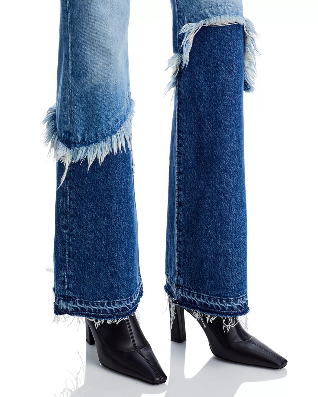 Mother the Dual Desperado Sneak in High Rise Jeans MSRP $298