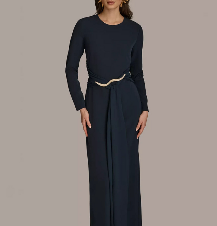 Donna Karan New York Women's Jewel-Neck Embellished Gown MSRP $249