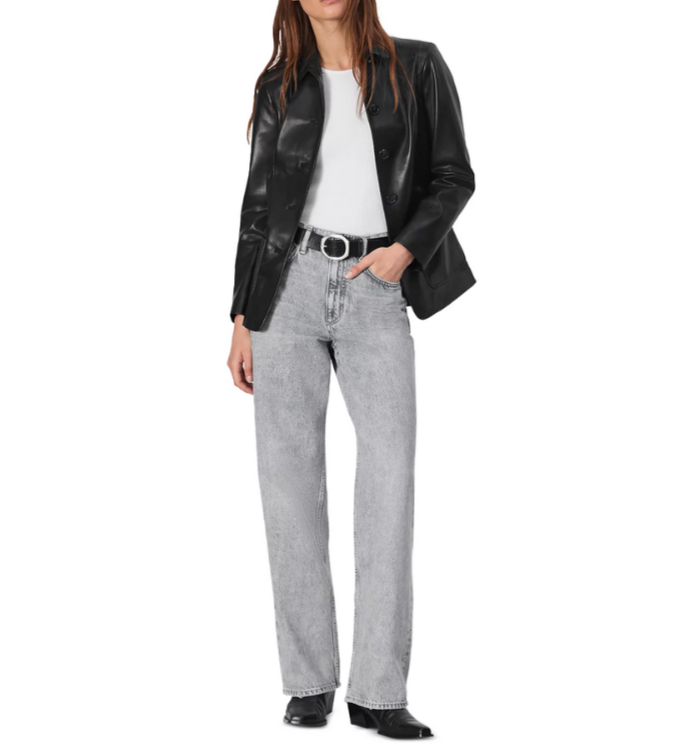 rag & bone Drew Faux Leather Jacket MSRP $558