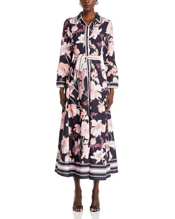 Nancy Yang Floral Print Maxi Dress MSRP $165