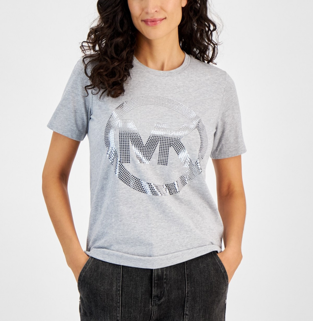 MICHAEL Michael Kors Foil-Logo T-Shirt MSRP $78