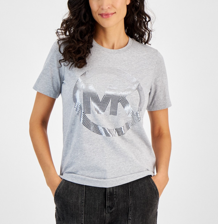 MICHAEL Michael Kors Foil-Logo T-Shirt MSRP $78
