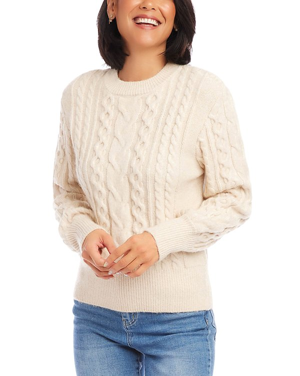 Karen Kane Cable Knit Sweater MSRP $128