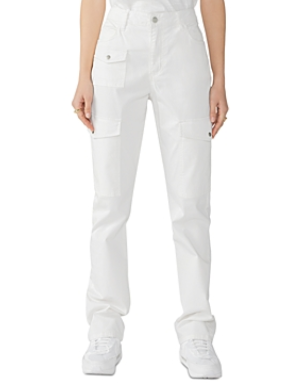 Sanctuary Women's Poppy Solid Bootcut Chino Cargo Pants MSRP $109