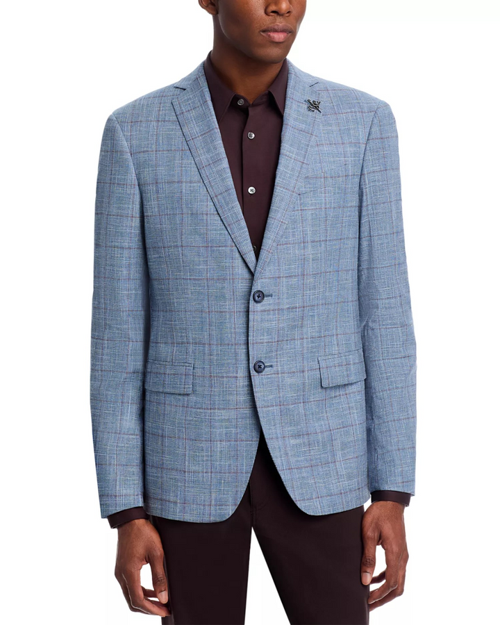 John Varvatos Star USA Plaid Slim Fit Sport Coat MSRP $498