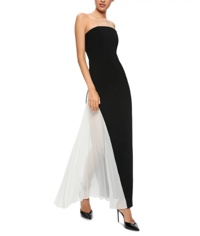 Alice and Olivia Retha Strapless Maxi Dress MSRP $595