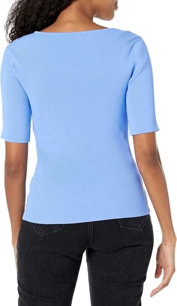 KARL LAGERFELD PARIS Sweetheart Neck Sweater MSRP $79