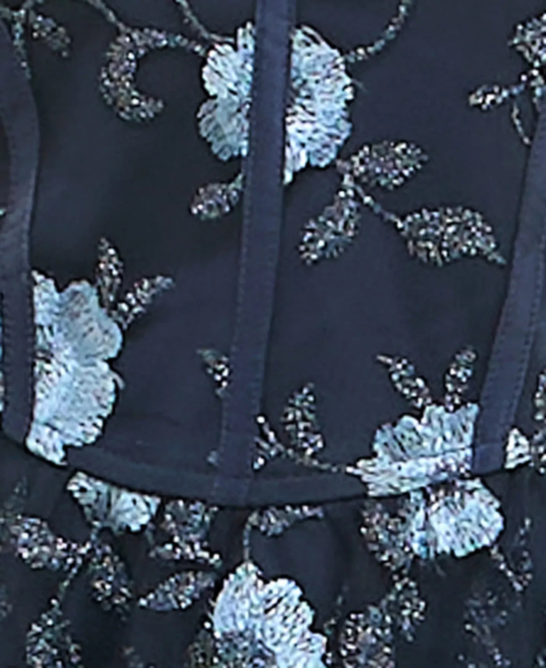 Trixxi Juniors' Embroidered Corset Fit & Flare Dress MSRP $79