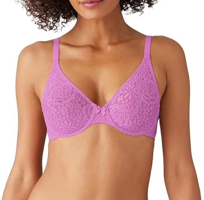 Wacoal Halo Lace Molded Underwire Bra MSRP $58