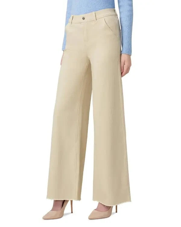 Hue High Rise Frayed Wide Leg Jeans MSRP $68
