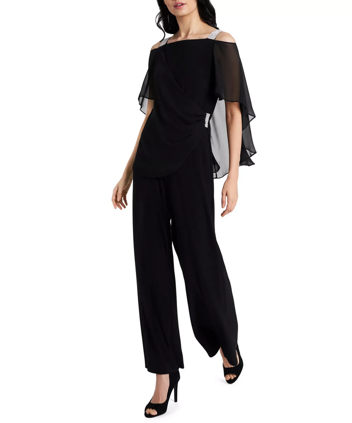 MSK Side-Draped Cold-Shoulder Jumpsuit MSRP $99