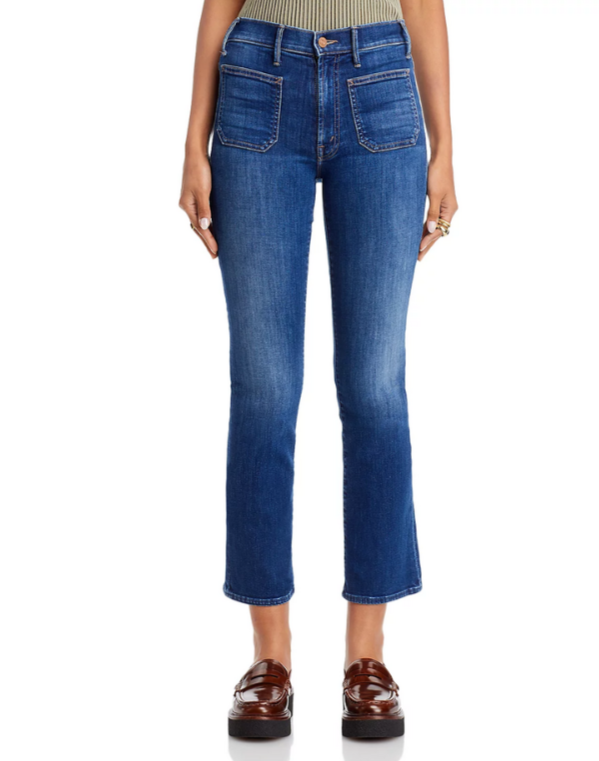 MOTHER The Patch Pocket Insider High Rise Jeans MSRP $258