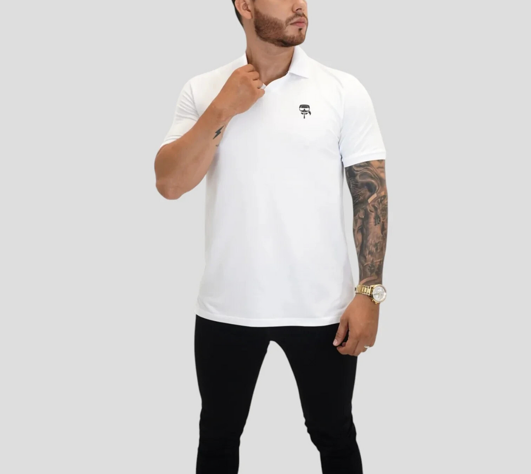 Karl Lagerfeld Logo Polo Shirt MSRP $110