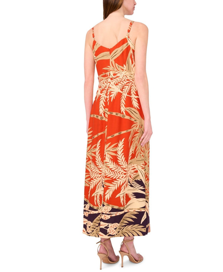 MSK Women's Challis Printed Sleeveless Maxi Dress MSRP $69