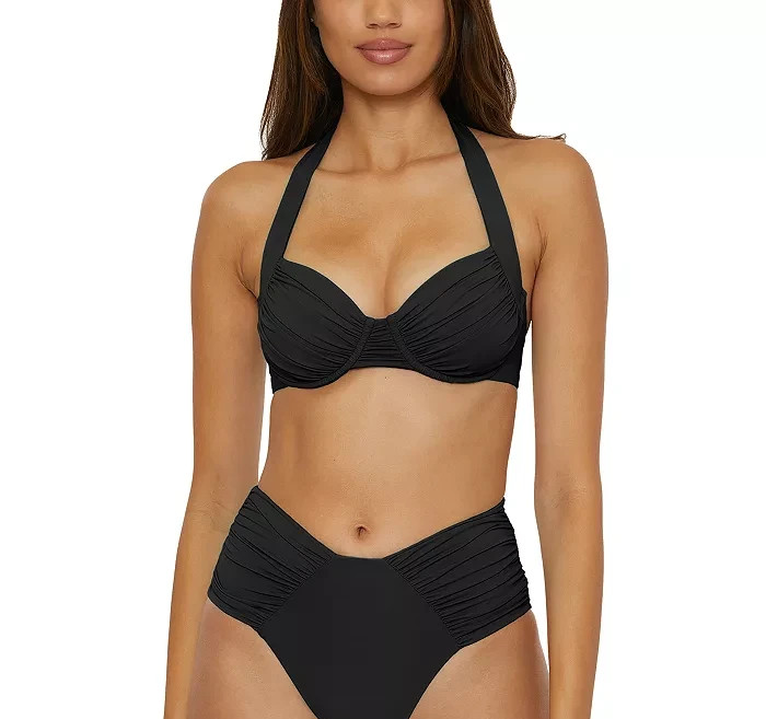 BECCA® by Rebecca Virtue Color Code Multi Way Underwire Bikini Bra Top MSRP $88