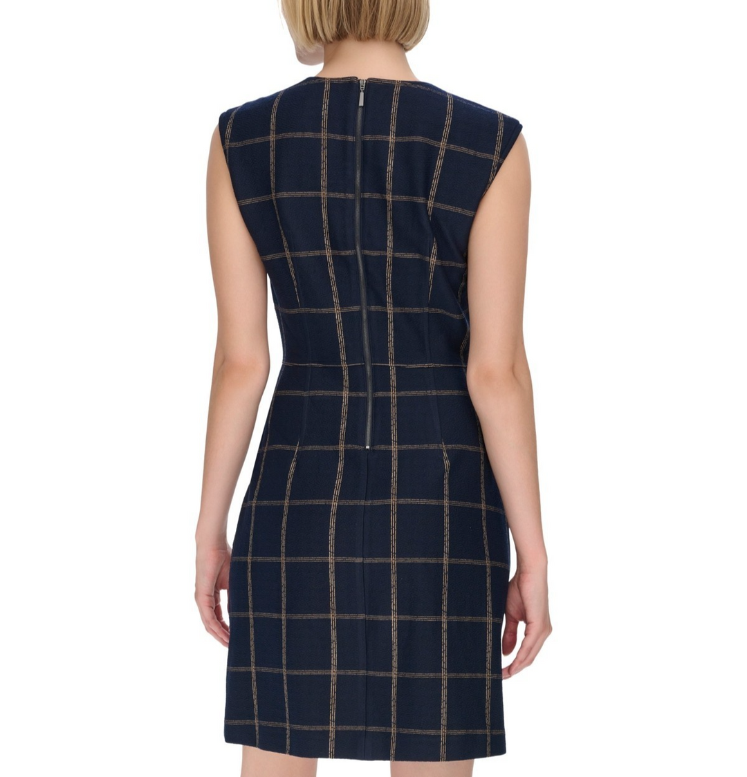 Calvin Klein Women's Jewel-Neck Sleeveless a-Line Dress MSRP $ 139