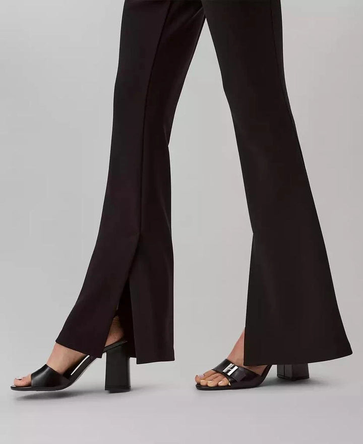 Calvin Klein Women's Tailored Knit Pull-On Flare Leg Pants MSRP $129