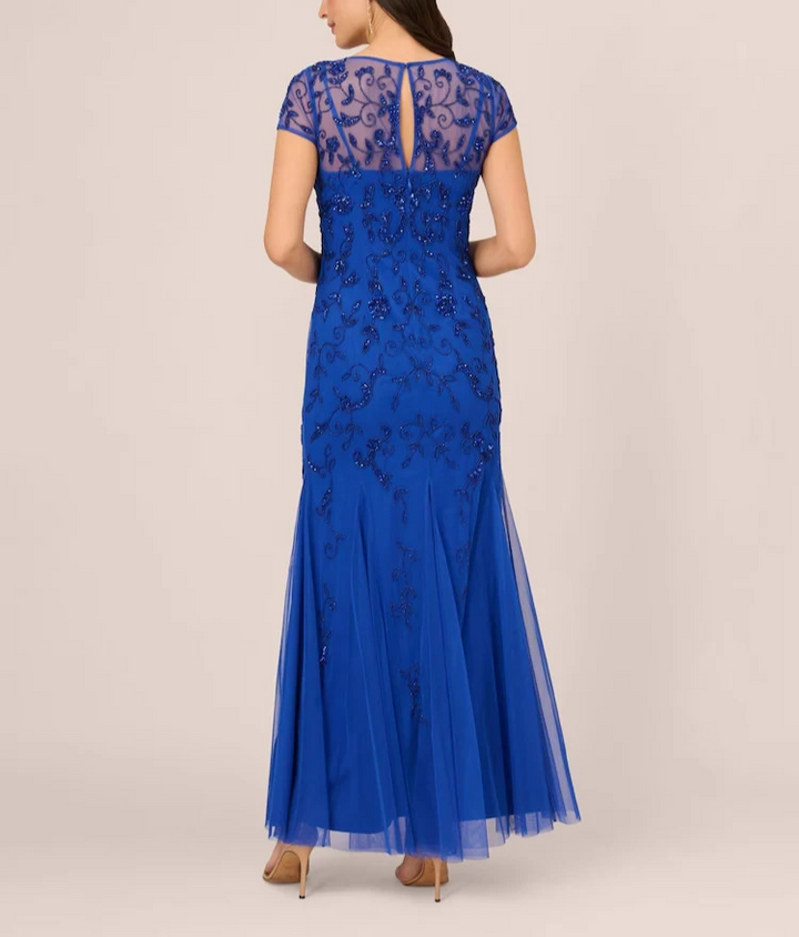Adrianna Papell Women's Embellished Godet Gown MSRP $169