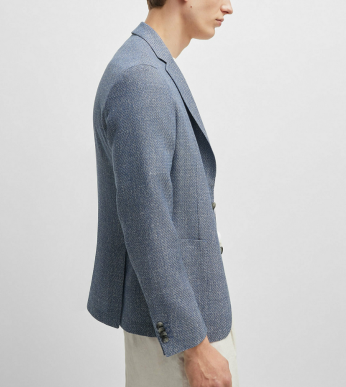 BOSS Hanry Melange Unstructured Slim Fit Casual Sport Coat MSRP $645