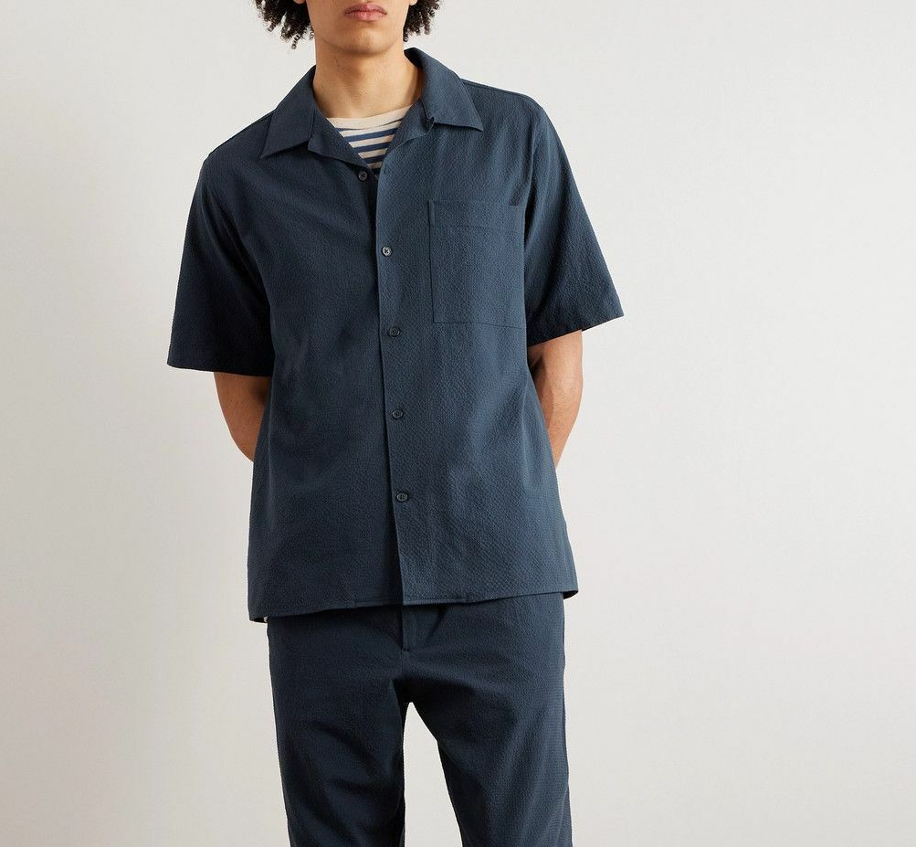 NN07 Julio Seersucker Shirt MSRP $185
