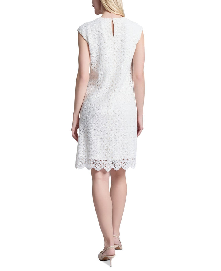 Jones New York Medallion Lace Swing Knee Length Dress MSRP $99