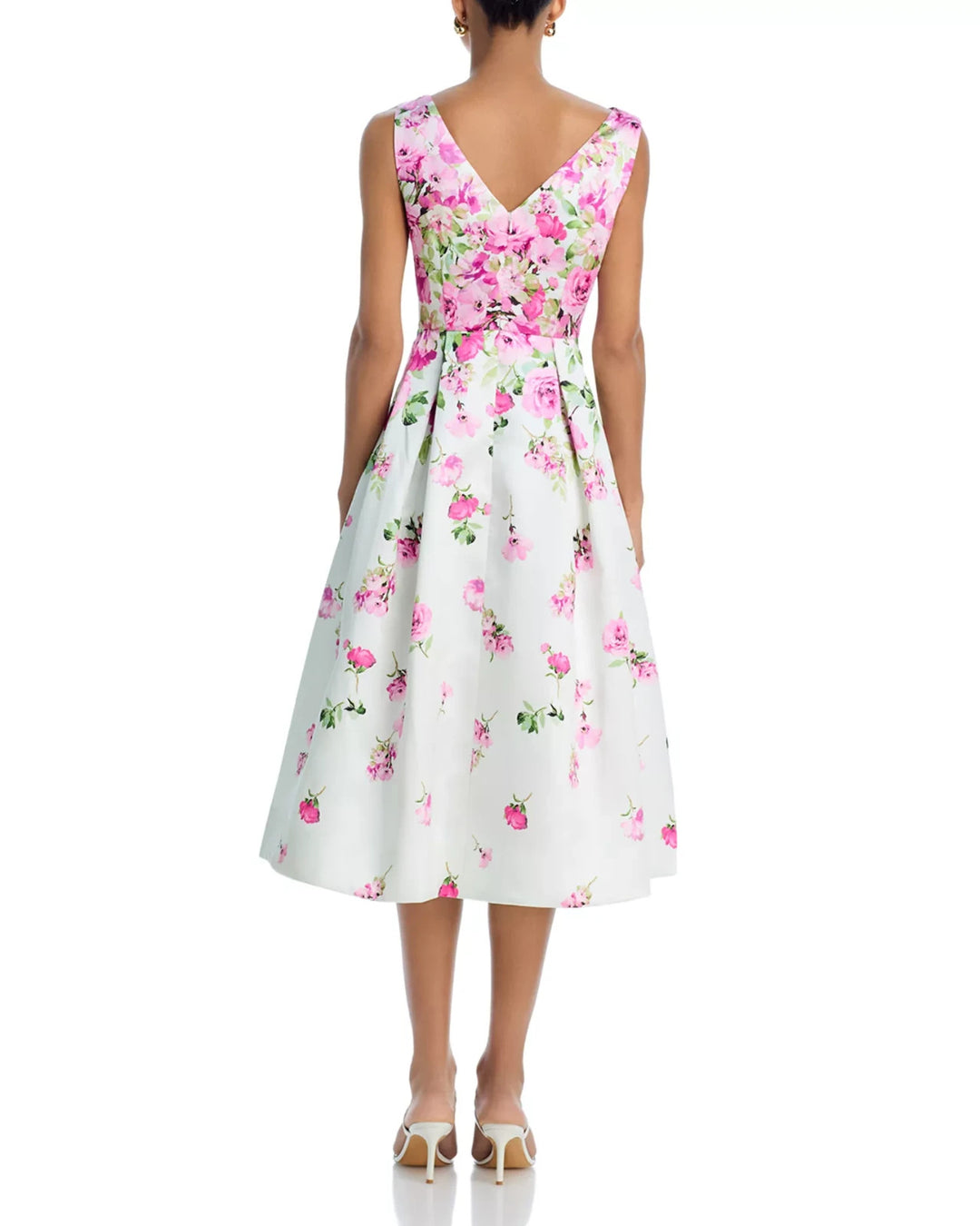 Eliza J Floral Print Mikado Cocktail Dress MSRP $188