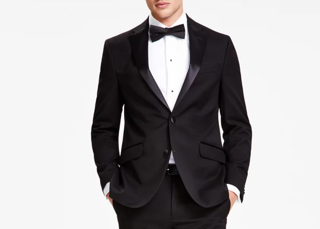 Kenneth Cole Reaction Slim-Fit Ready Flex Tuxedo Suit Jacket 4D 1272 NEW