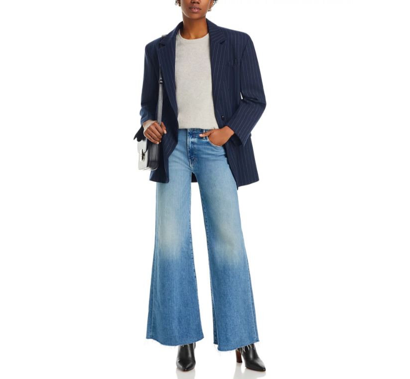 MOTHER The Roller High Rise Wide Leg Jeans MSRP $258