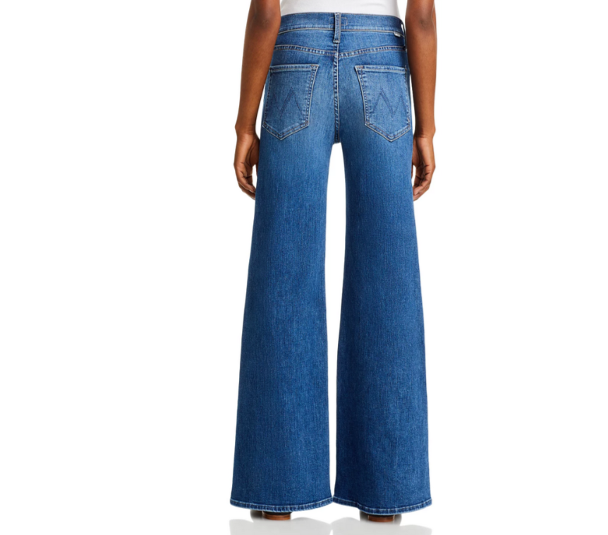 MOTHER The Tomcat Roller Sneak High Rise Wide Leg Jeans MSRP $268