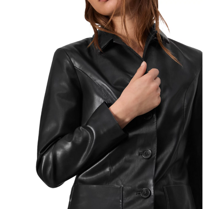 rag & bone Drew Faux Leather Jacket MSRP $558