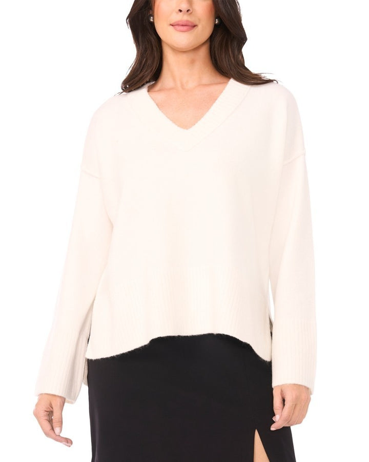 Vince Camuto High-Low V-Neck Sweater MSRP $79
